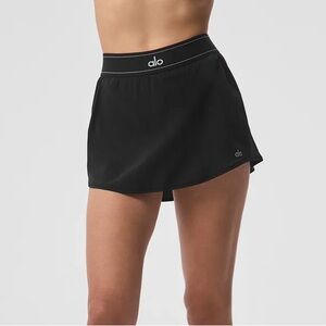ALO YOGA - Match Point Tennis Skirt - black